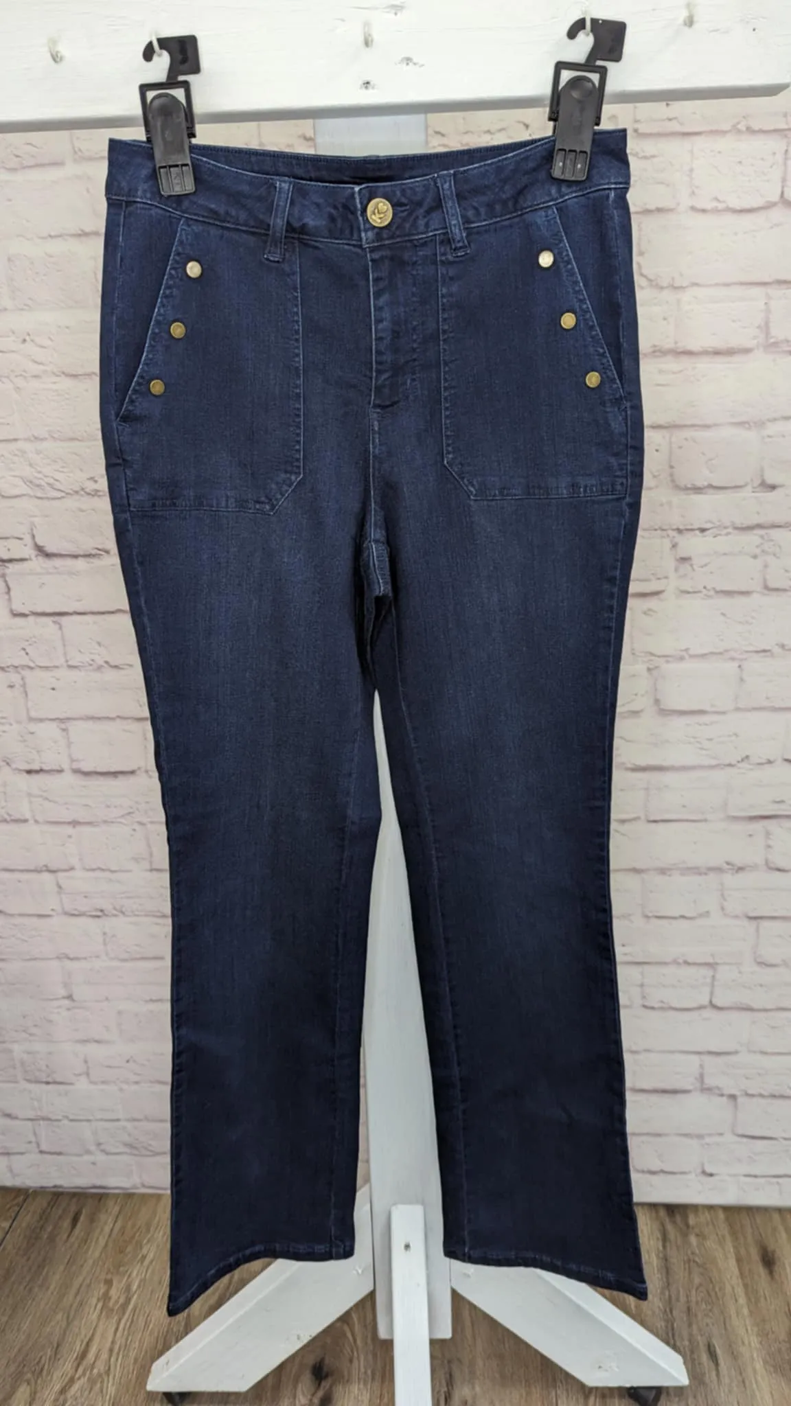 0R DARK INDIGO A617222 Belle by Kim Gravel Regular TripleLuxe Denim Jean