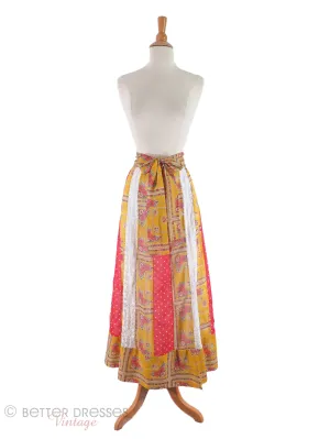 70s Chessa Davis Boho Maxi Skirt