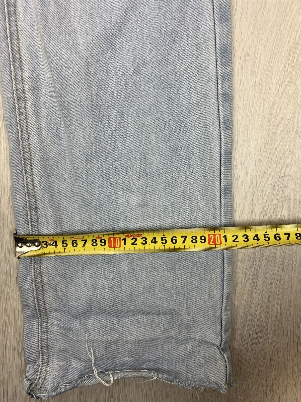 AERE Womens Organic Cotton High Straight Jeans Size 27