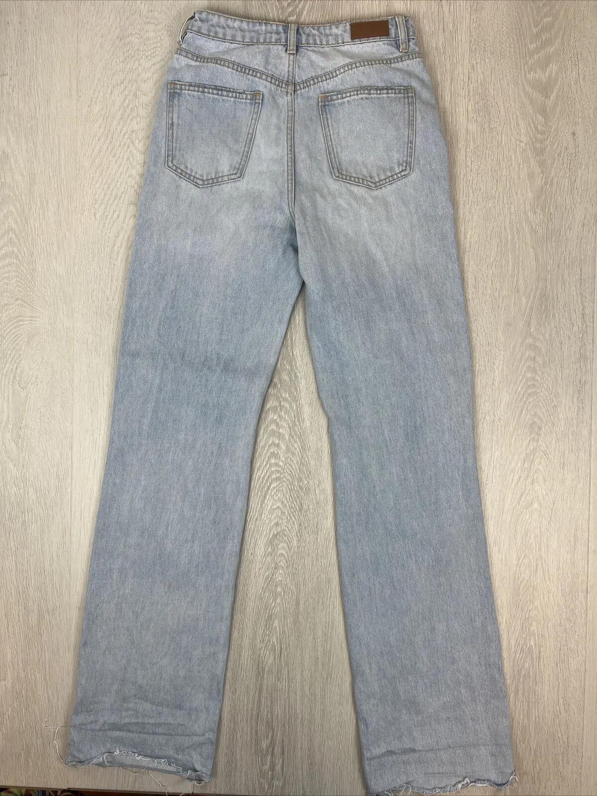 AERE Womens Organic Cotton High Straight Jeans Size 27