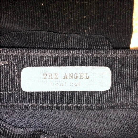 AG Black Corduroy Jeans Angel Boot 29R
