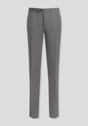 Ash Grey Cotton and Wool Trousers