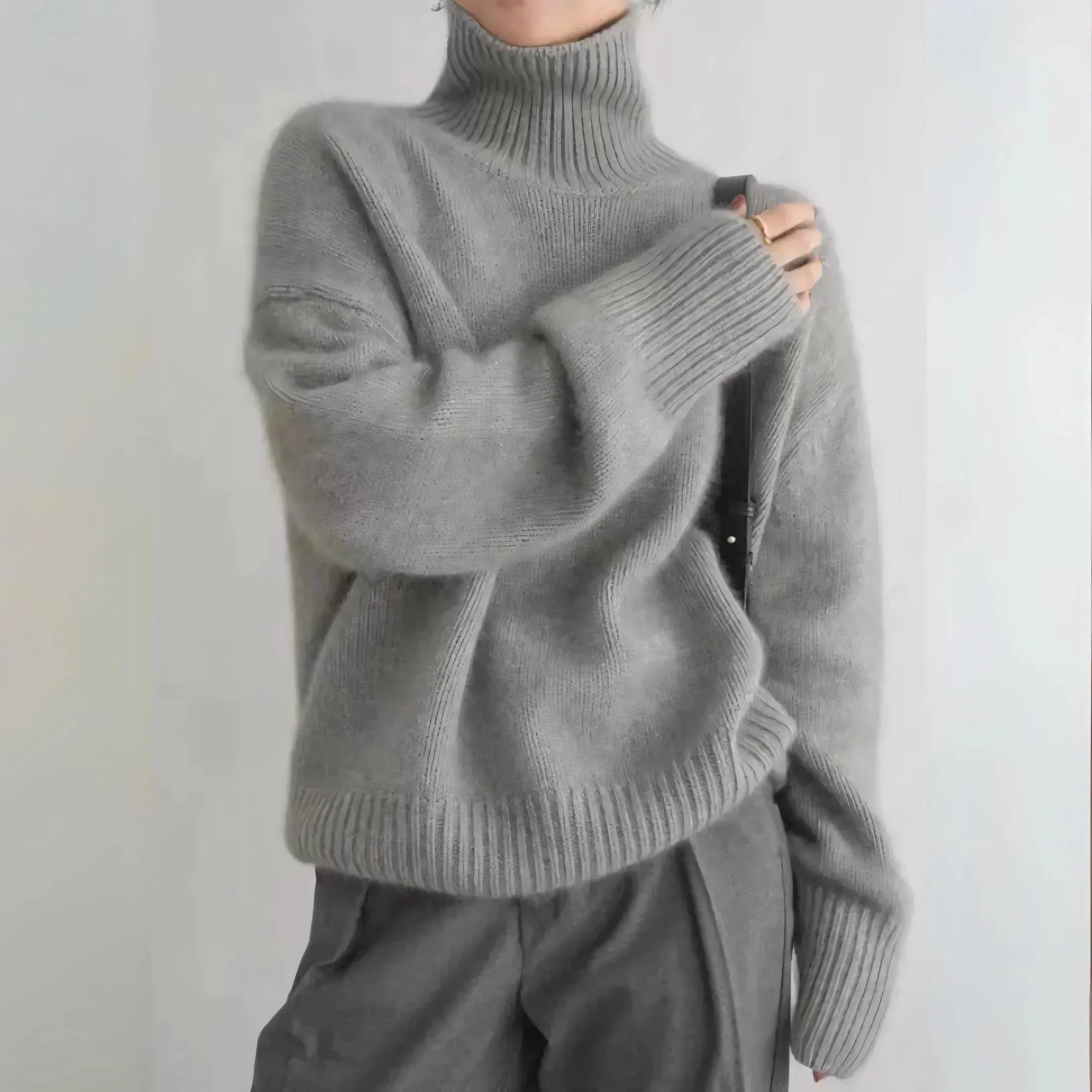 Aurora - Pull ultra doux 100 % laine cachemire
