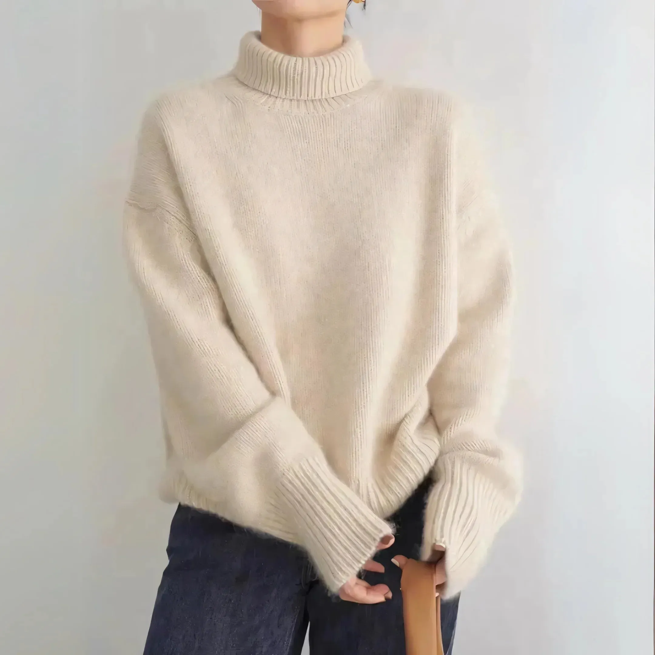 Aurora - Pull ultra doux 100 % laine cachemire