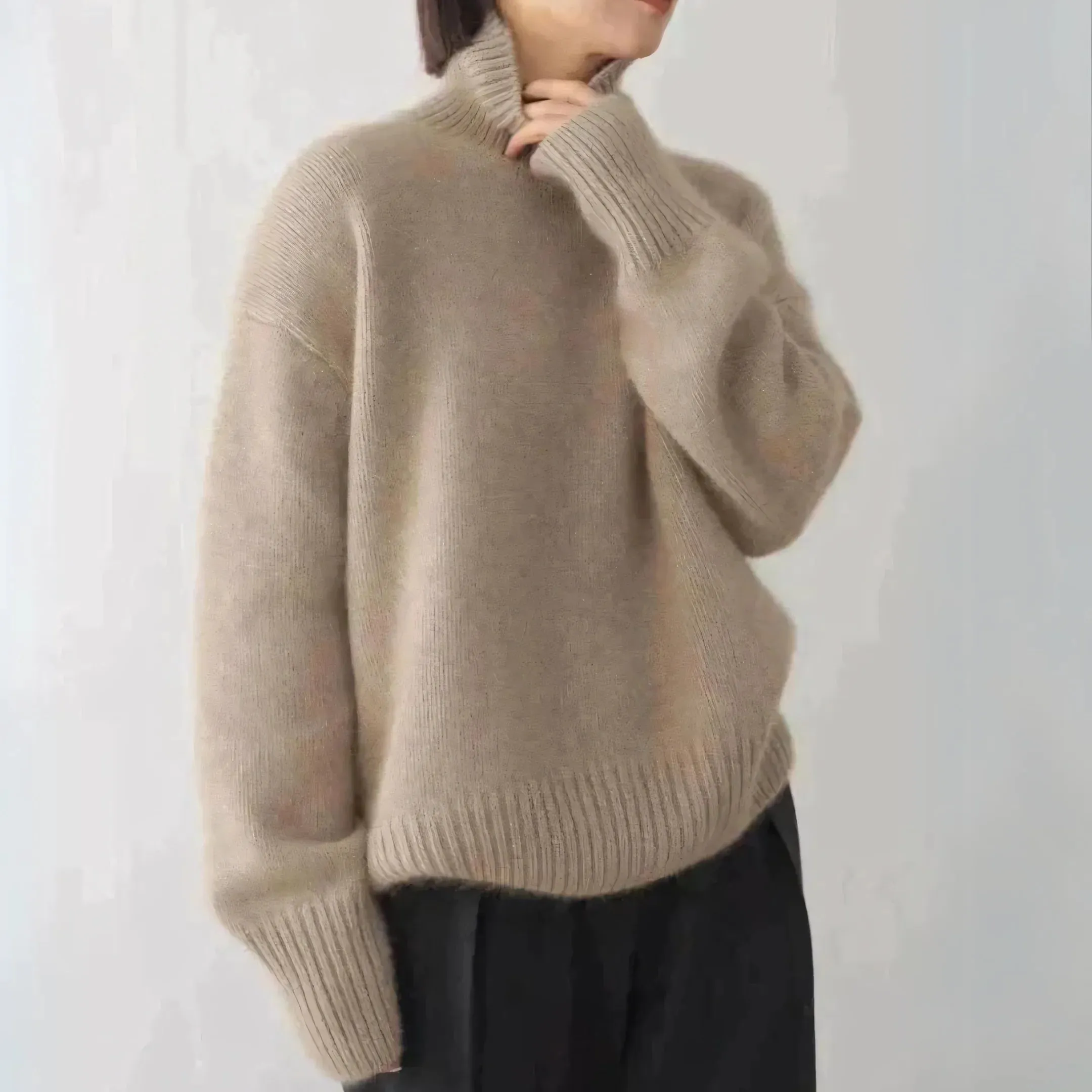 Aurora - Pull ultra doux 100 % laine cachemire