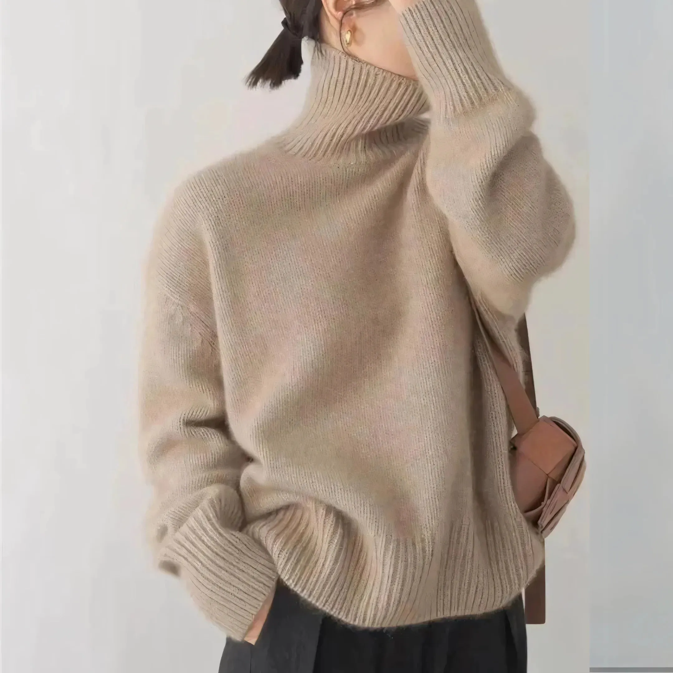 Aurora - Pull ultra doux 100 % laine cachemire