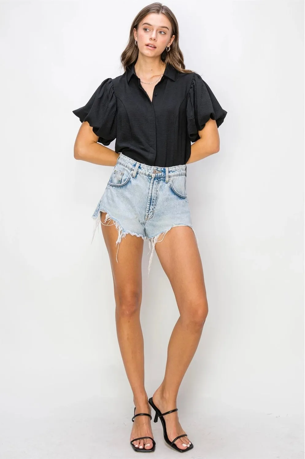 BALLOON SLEEVE BLOUSE