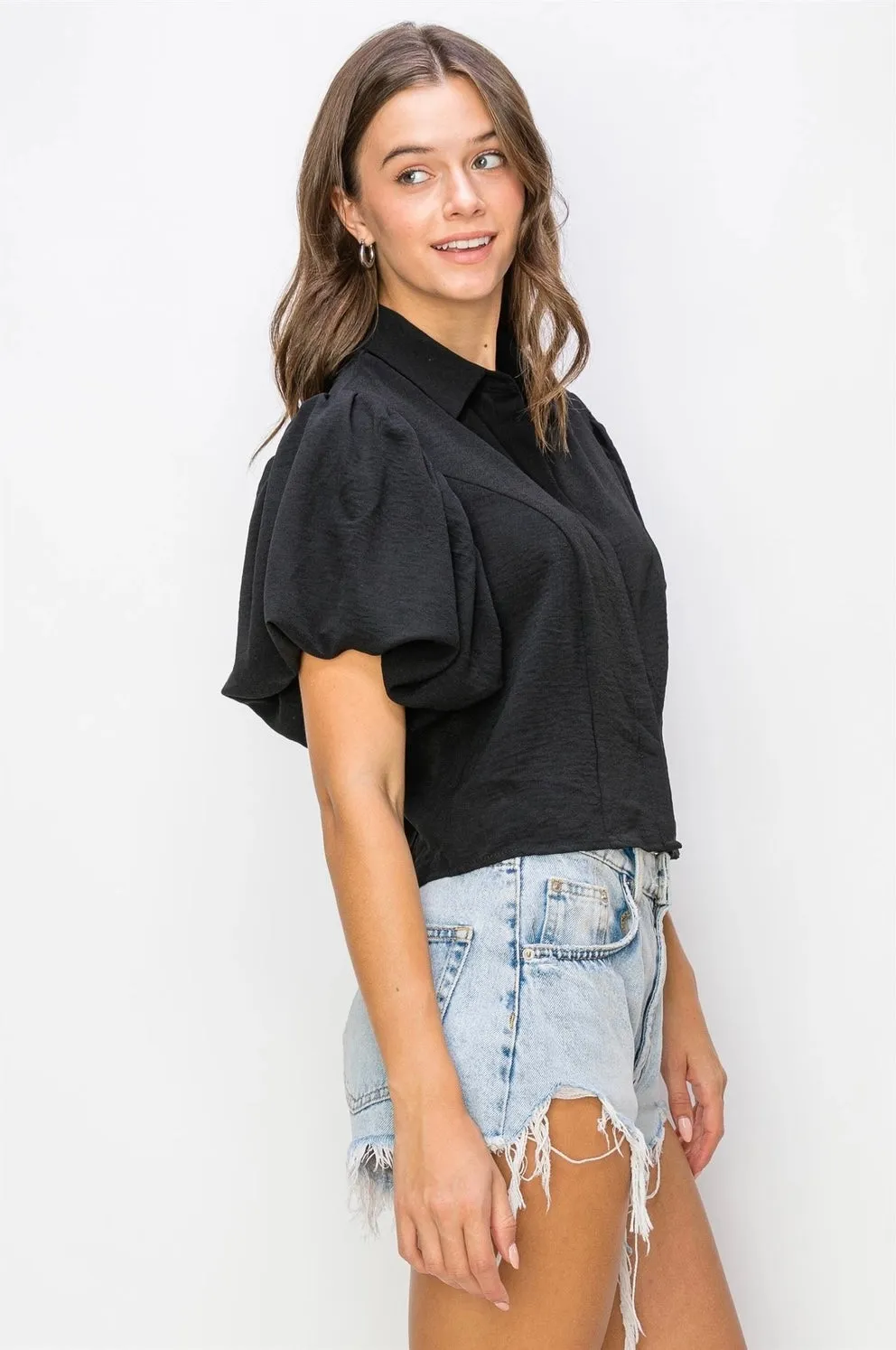 BALLOON SLEEVE BLOUSE