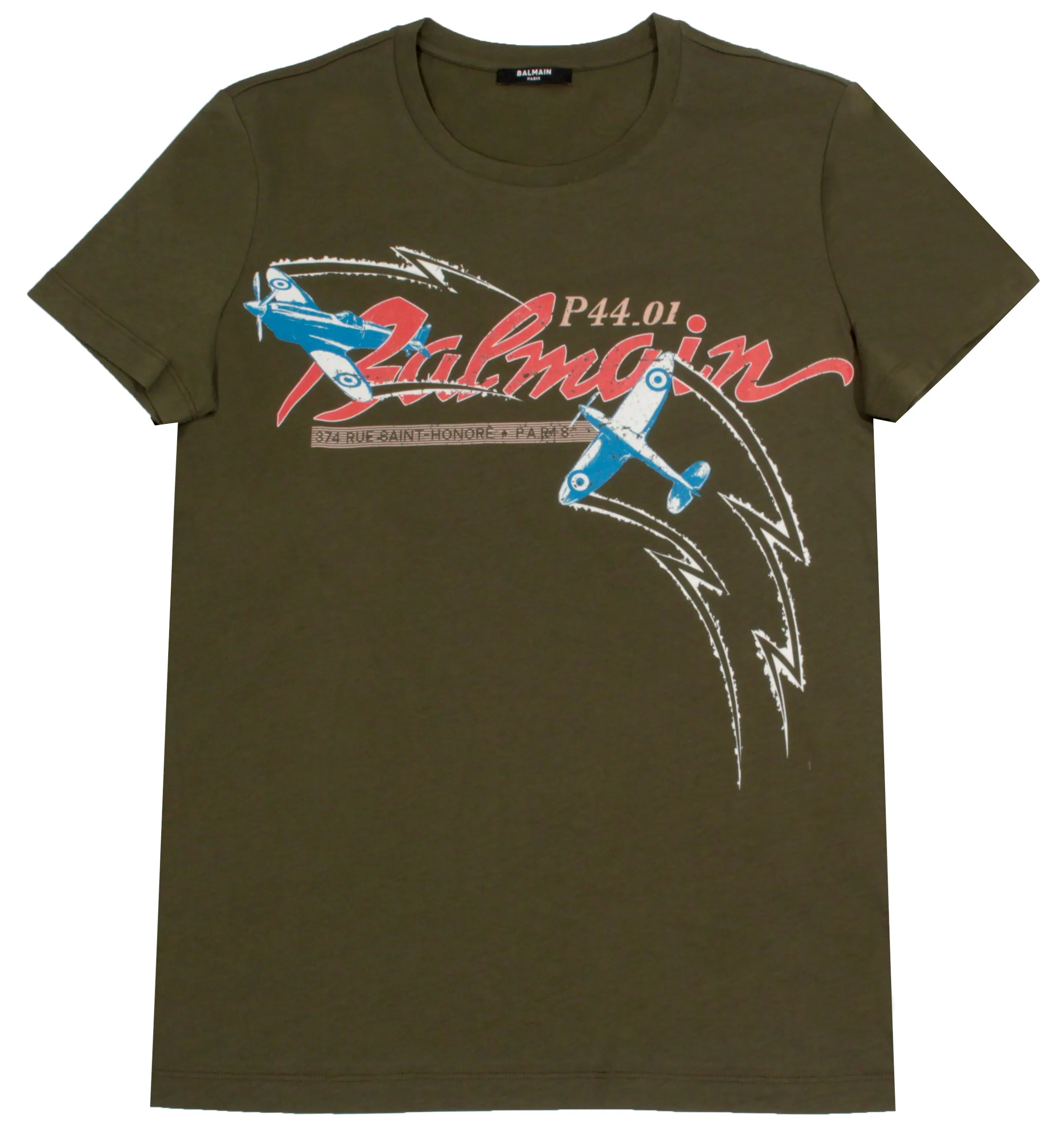 Balmain Aviator Printed T-Shirt - Green
