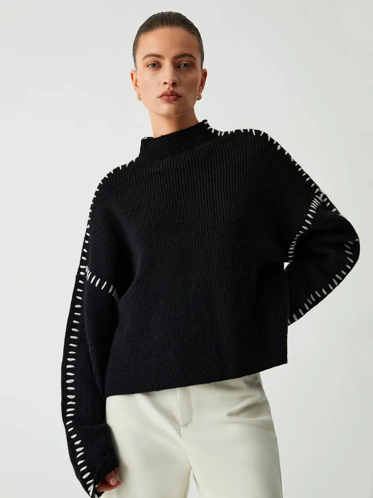 Belle - Ultra Comfortable Oversized Design Woman's Sweater