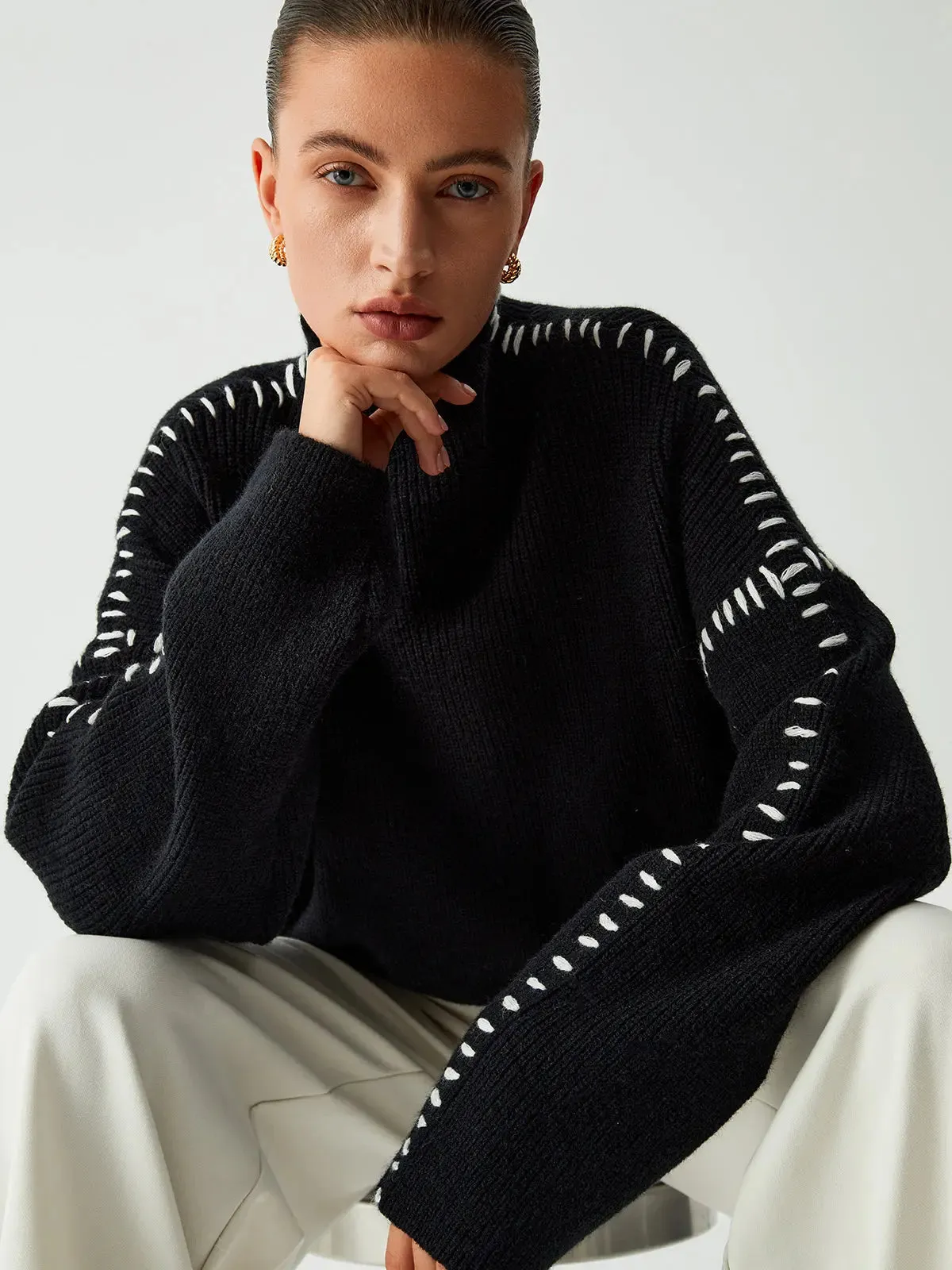 Belle - Ultra Comfortable Oversized Design Woman's Sweater