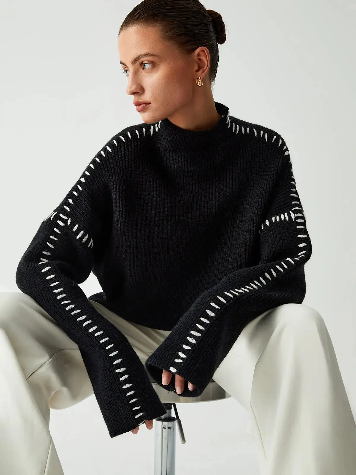Belle - Ultra Comfortable Oversized Design Woman's Sweater