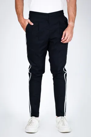 Black Cord Detail Trousers