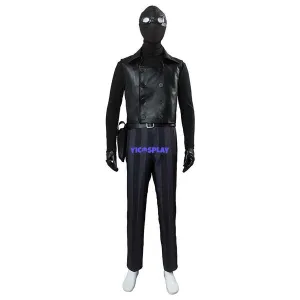 Black Noir Costume Cosplay Outfit With Goggles