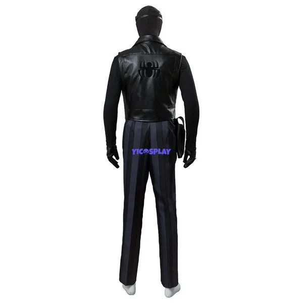 Black Noir Costume Cosplay Outfit With Goggles