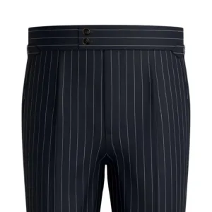 Black Striped Formal Trouser