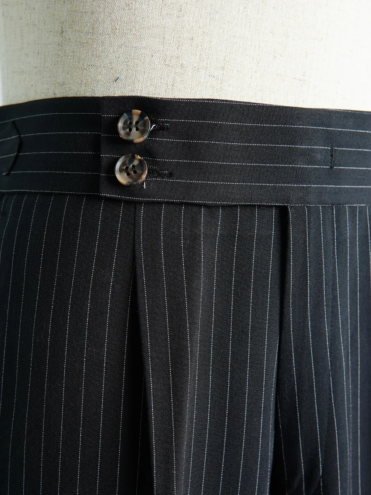 Black Striped Formal Trouser