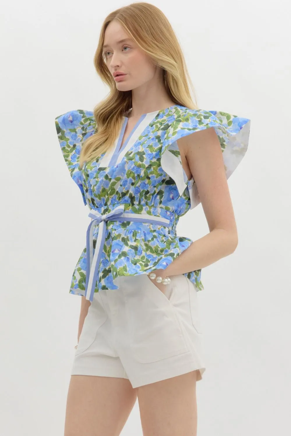 Blue Garden Blouse
