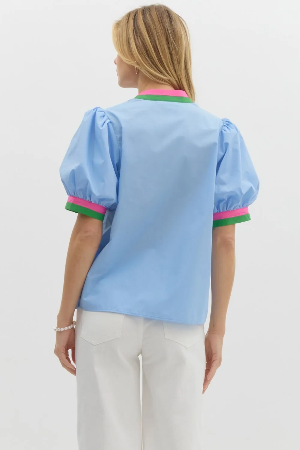 Blue Molly Blouse