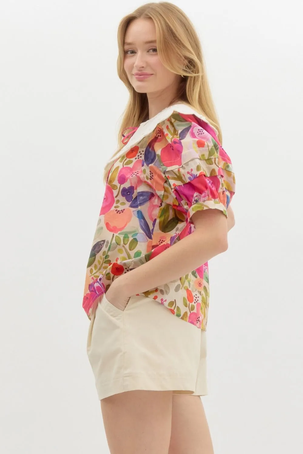 Botanic Collar Blouse
