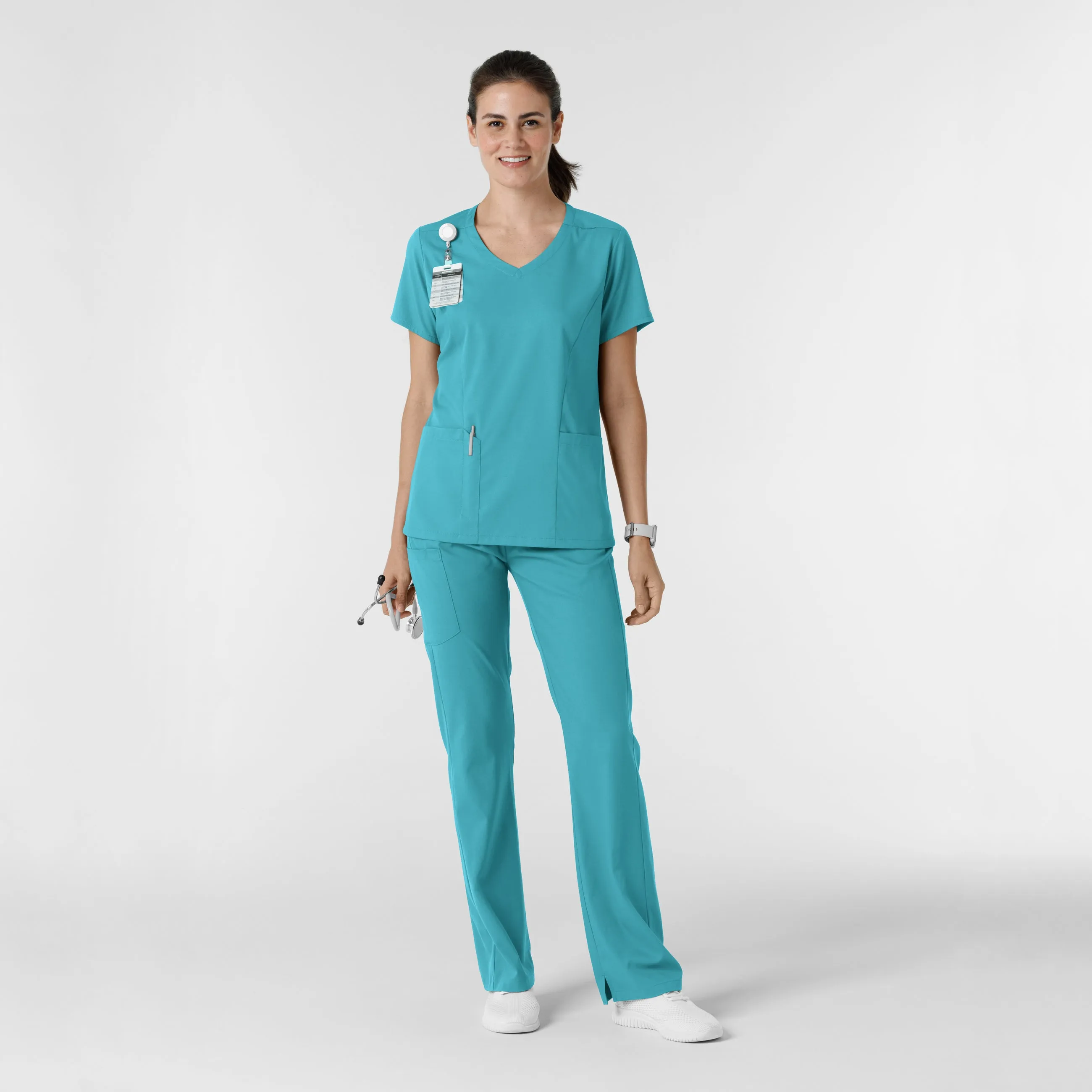 Boundless 5251 Bootcut Scrub Pants Teal