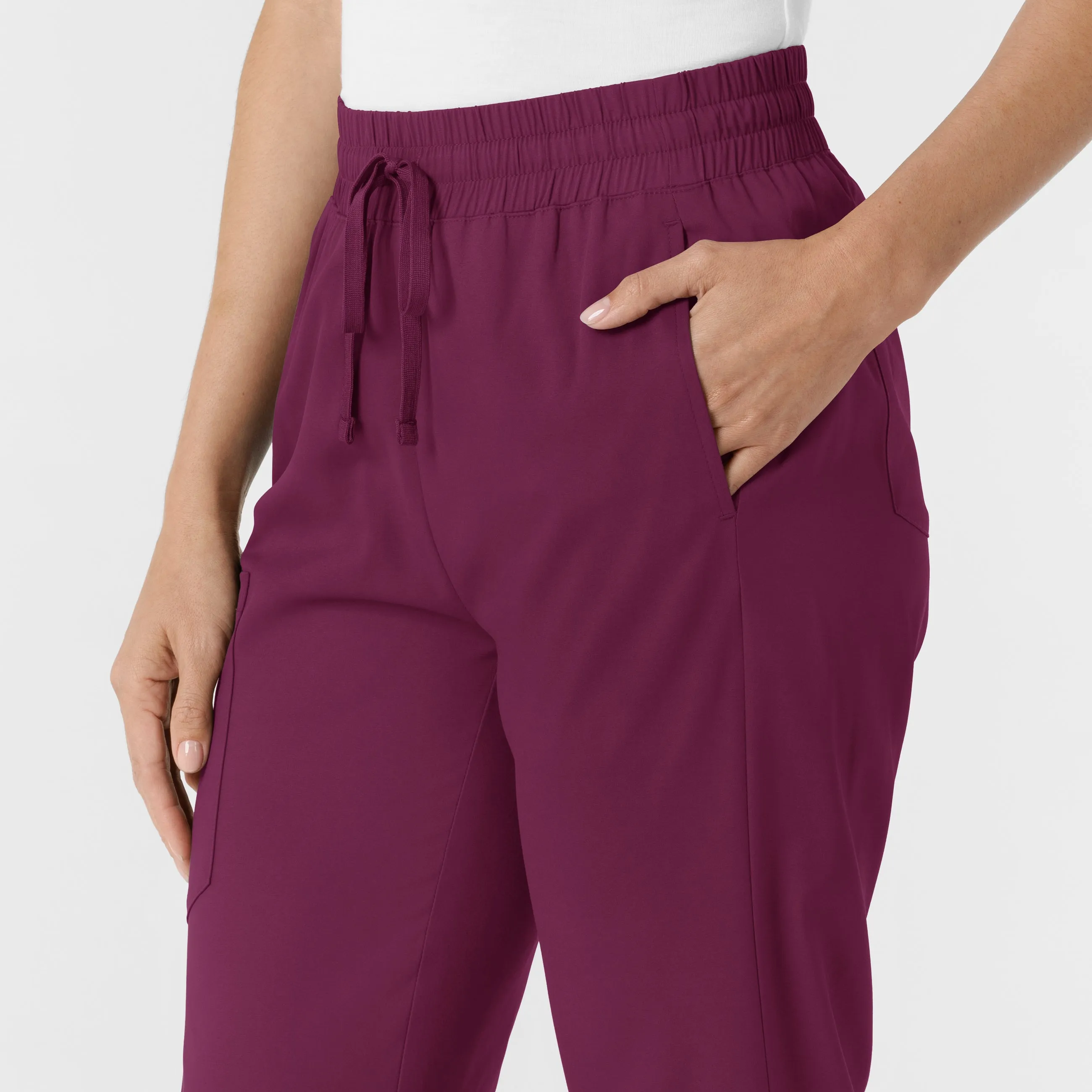 Boundless 5251 Bootcut Scrub Pants Wine