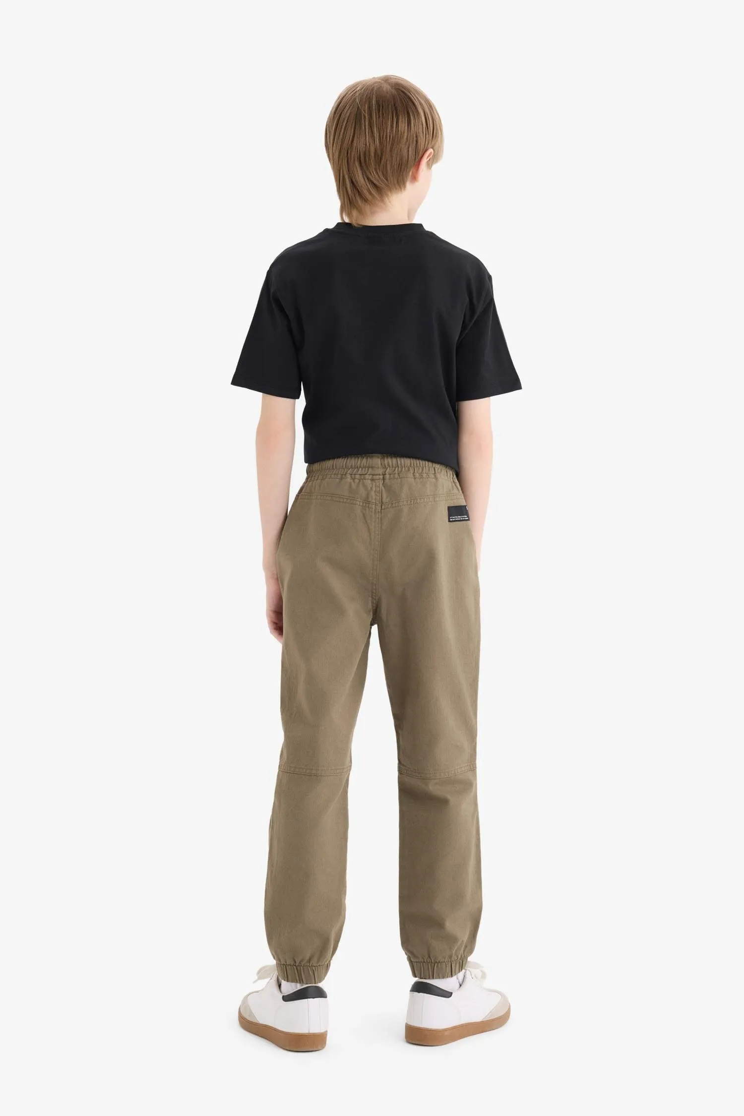 Boy Jogger Leg Gabardine Trousers