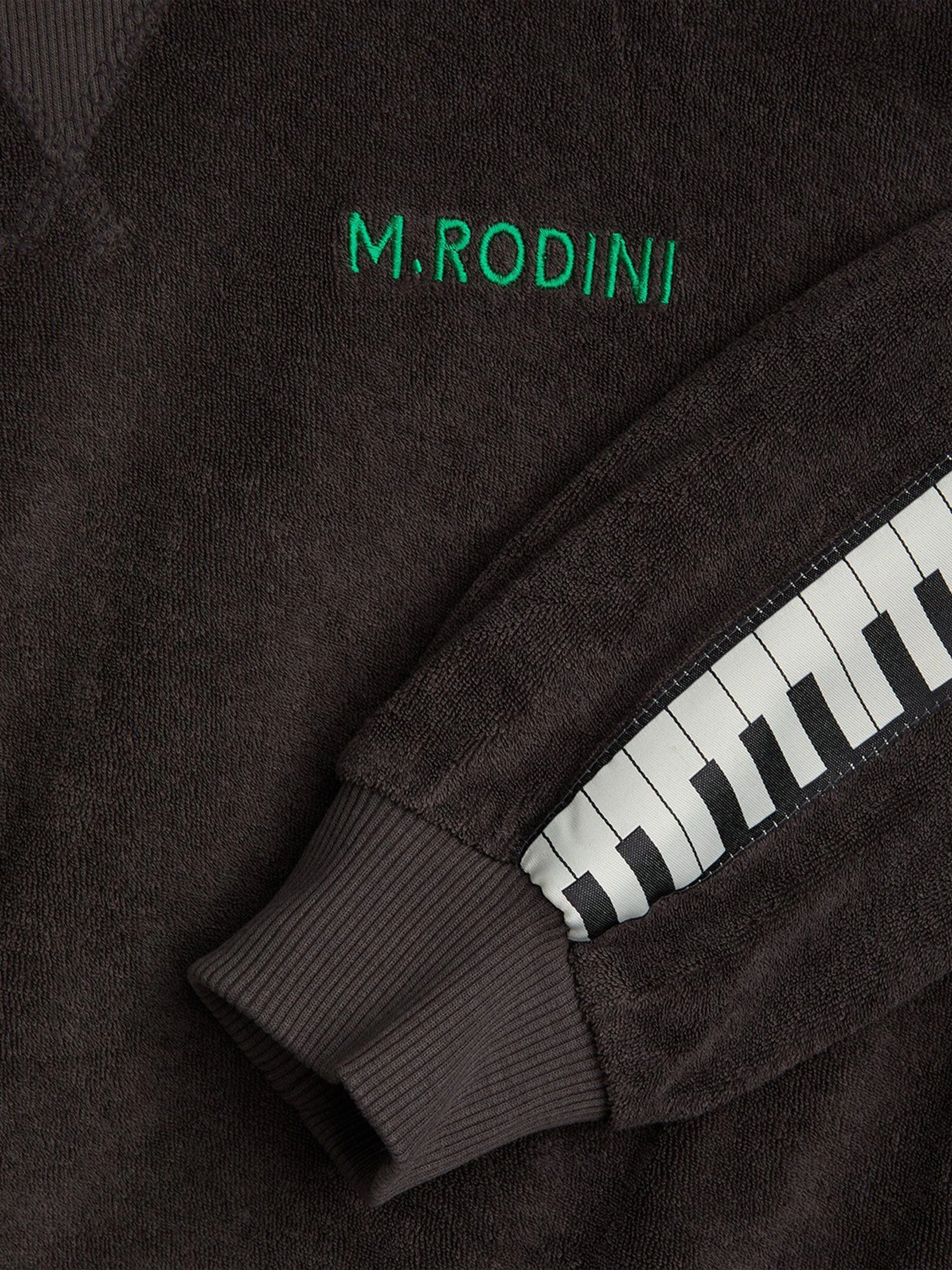 Boys Piano Terry Sweatshirt in Black