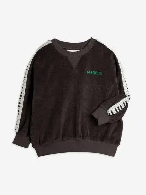 Boys Piano Terry Sweatshirt in Black