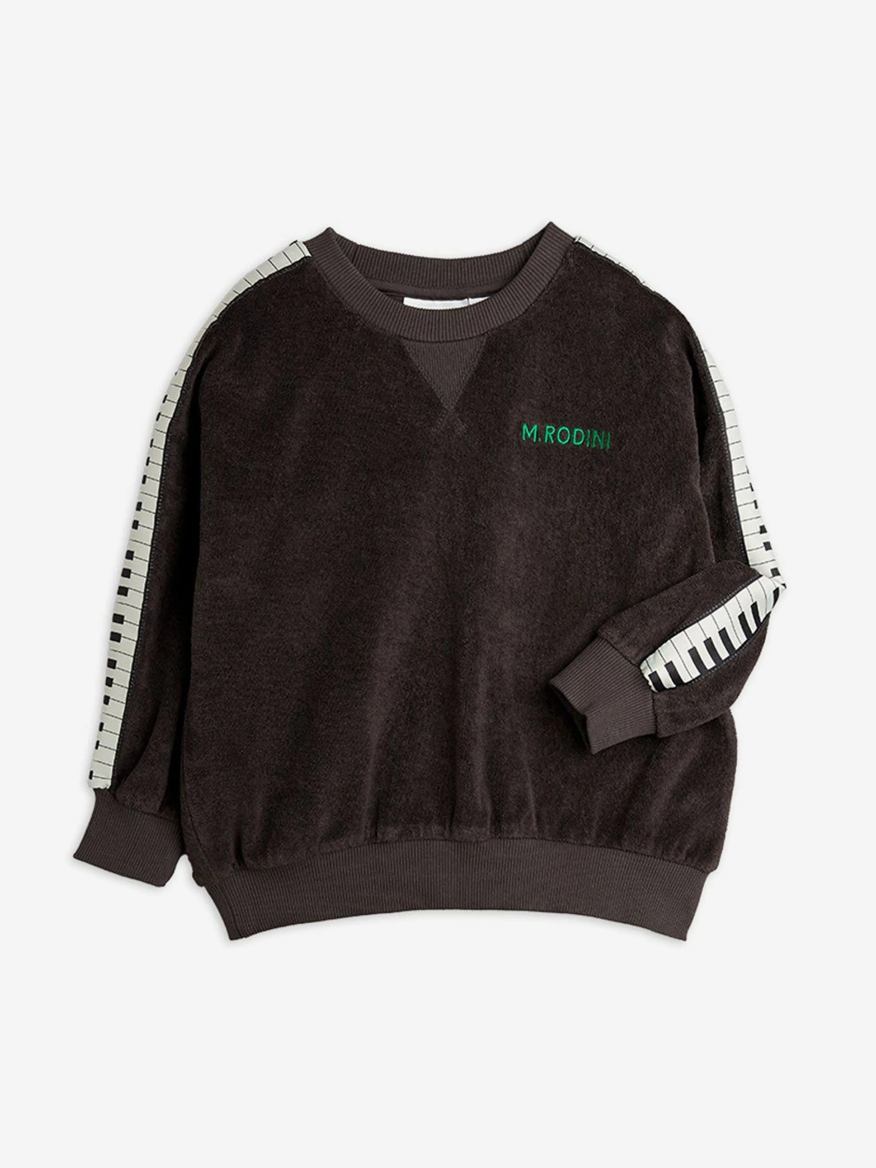 Boys Piano Terry Sweatshirt in Black