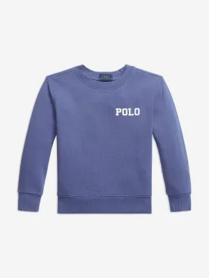 Boys Polo Sweatshirt in Blue