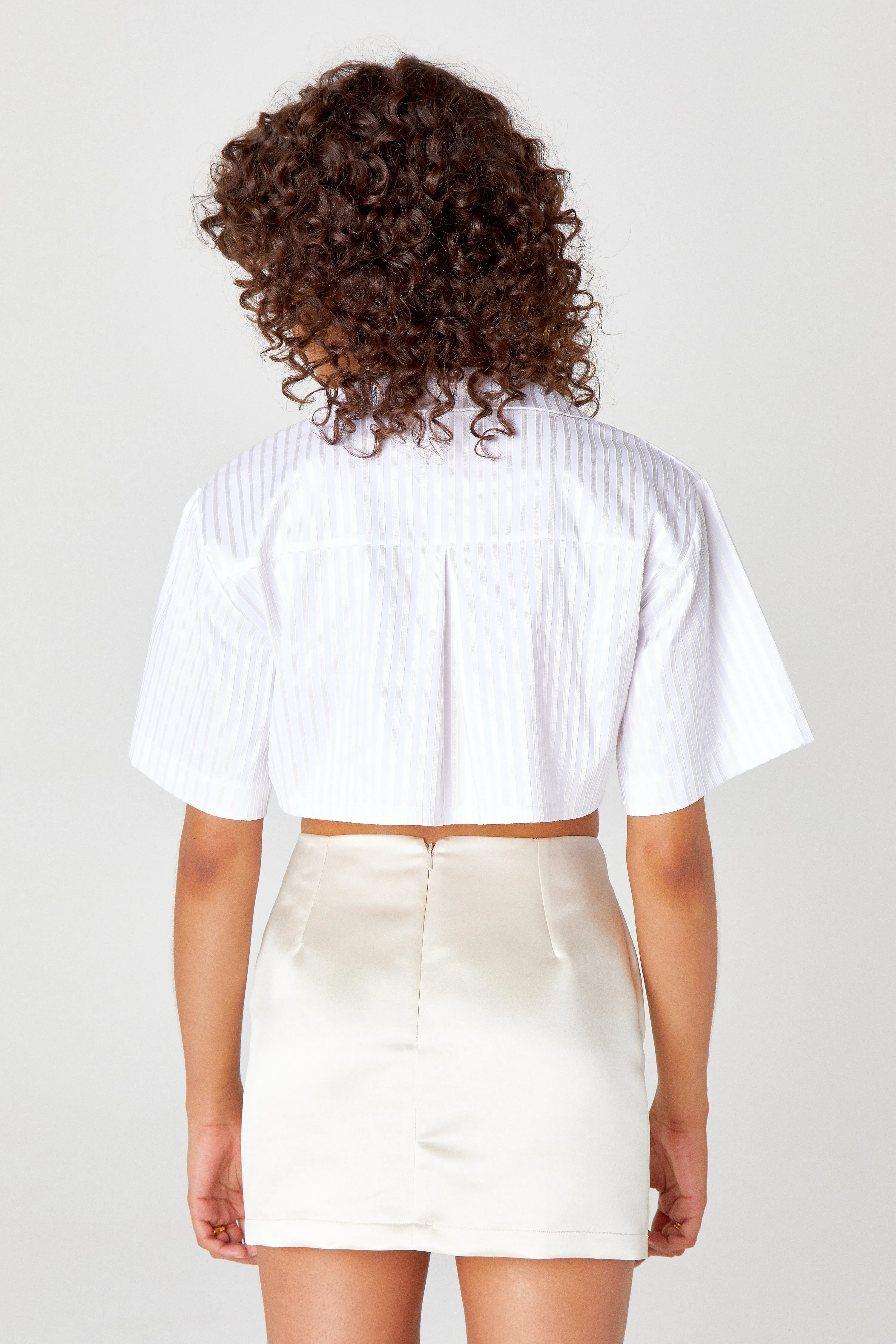 Buckle Cropped Shirt