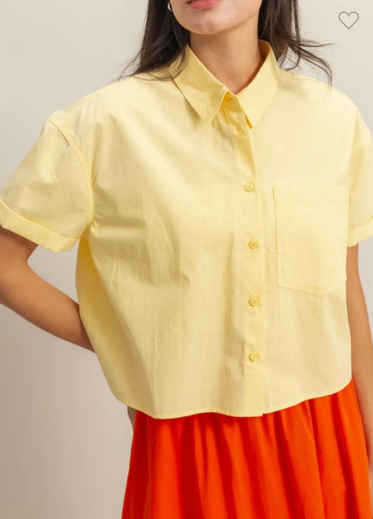 Butter Yellow Button Down