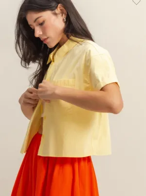 Butter Yellow Button Down