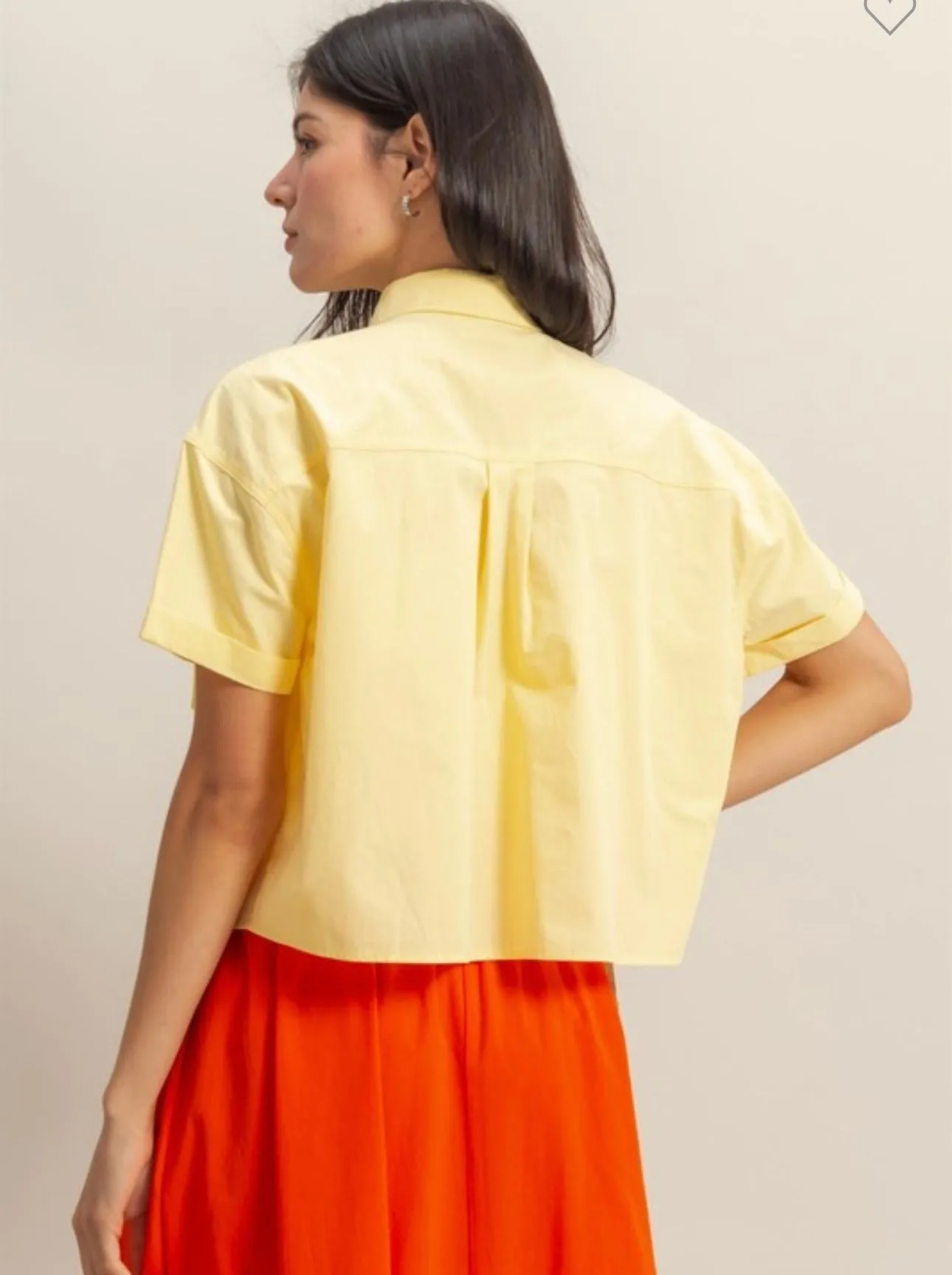 Butter Yellow Button Down