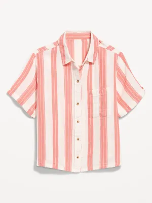 Button-Down Striped Shirt