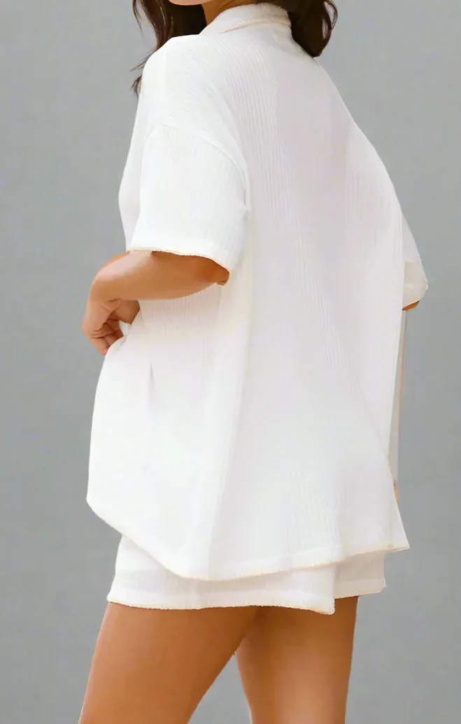 By Frankie White Two Piece Set White