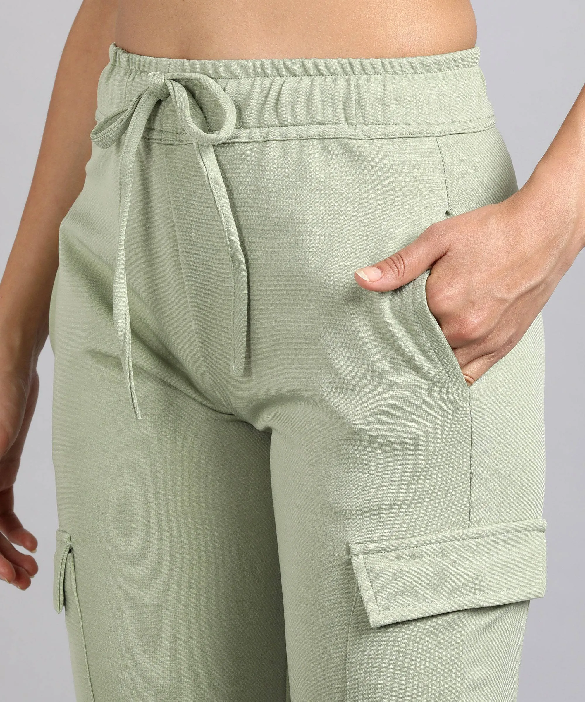 Casual High-Waisted Parallel Cargo Pants