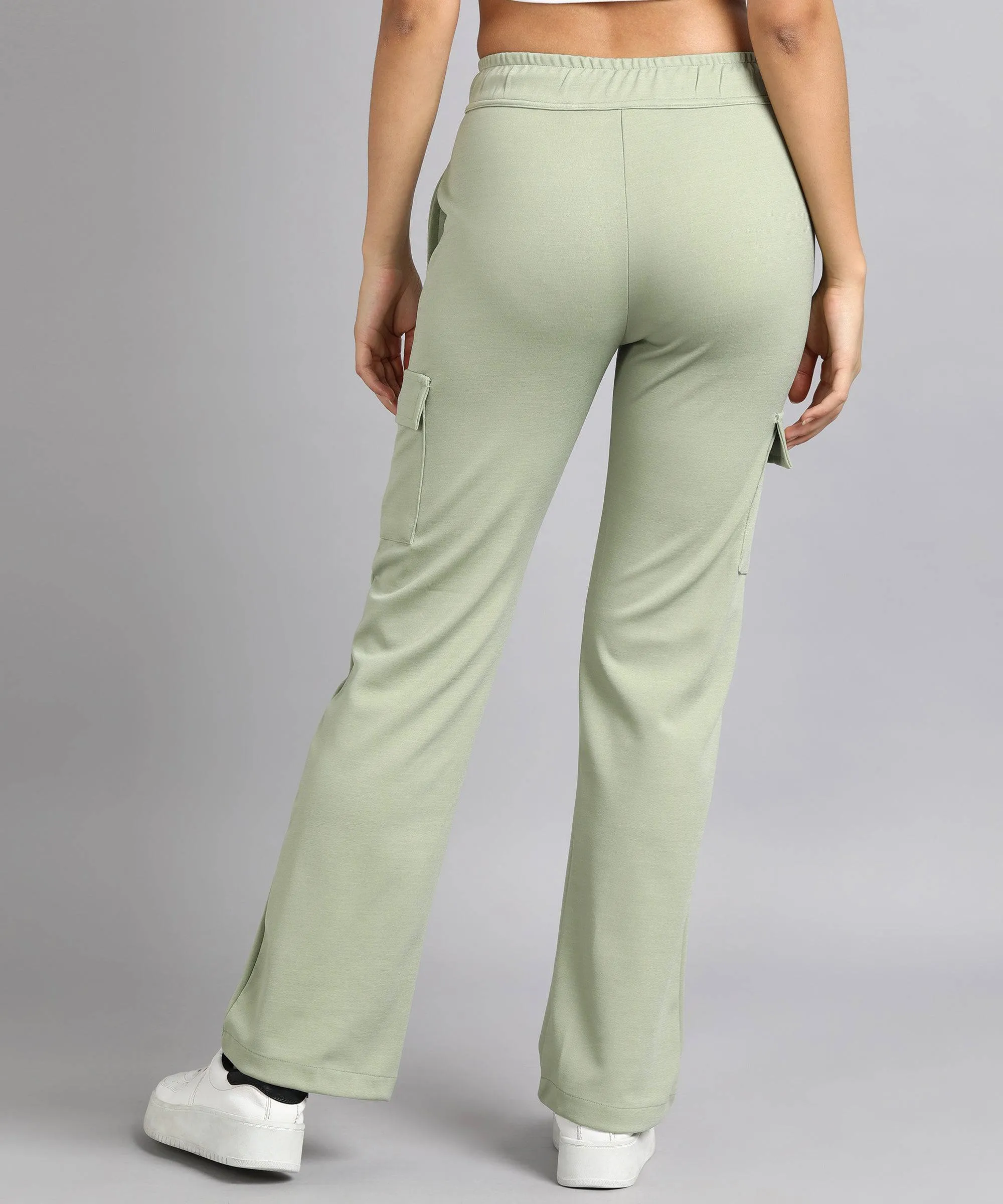 Casual High-Waisted Parallel Cargo Pants