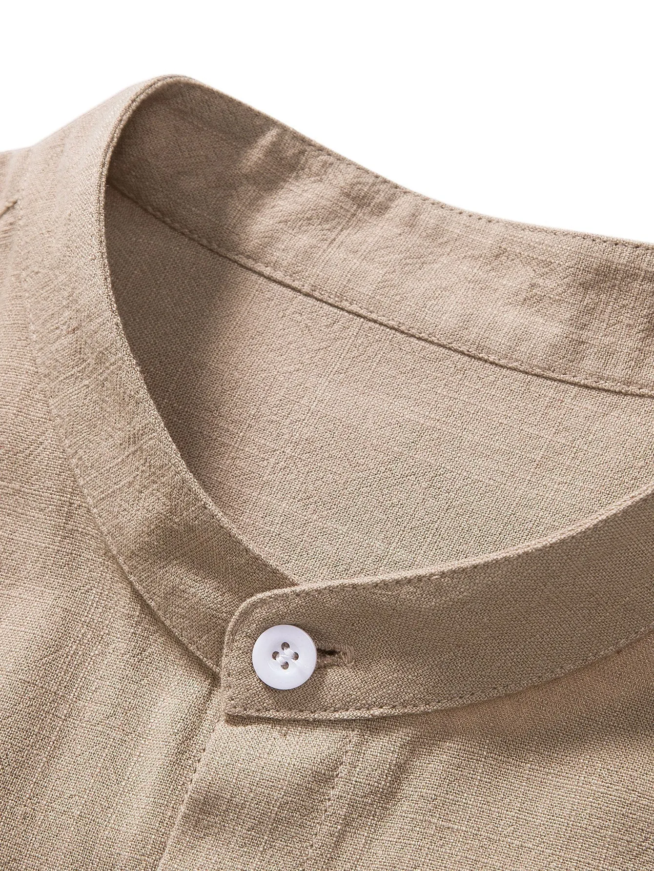 Casual Men's Short Sleeve Shirt and Drawstring Trousers Set
