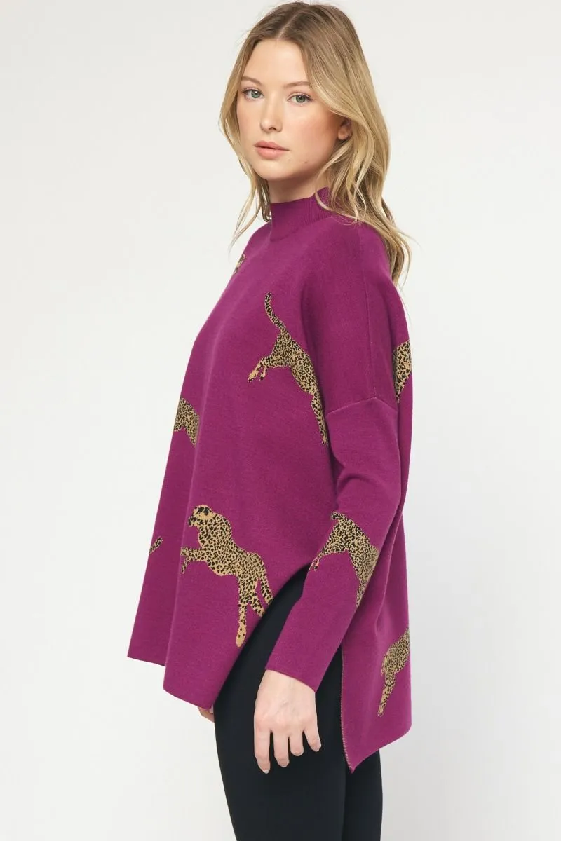 Cheetah Chic Sweater