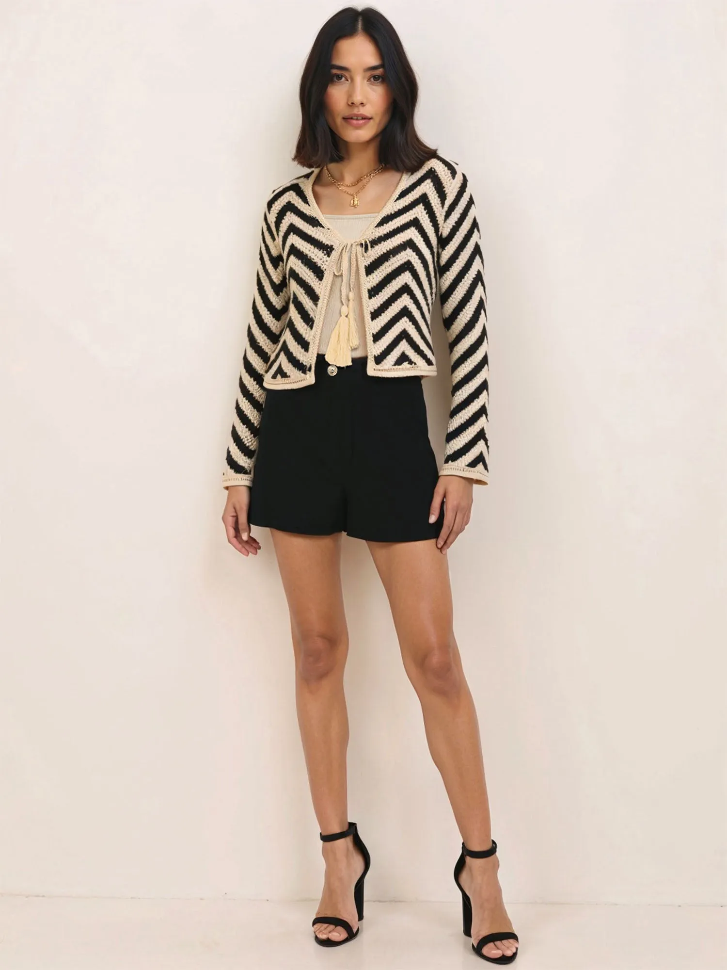 Chevron Crochet Tie Top