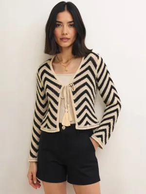 Chevron Crochet Tie Top