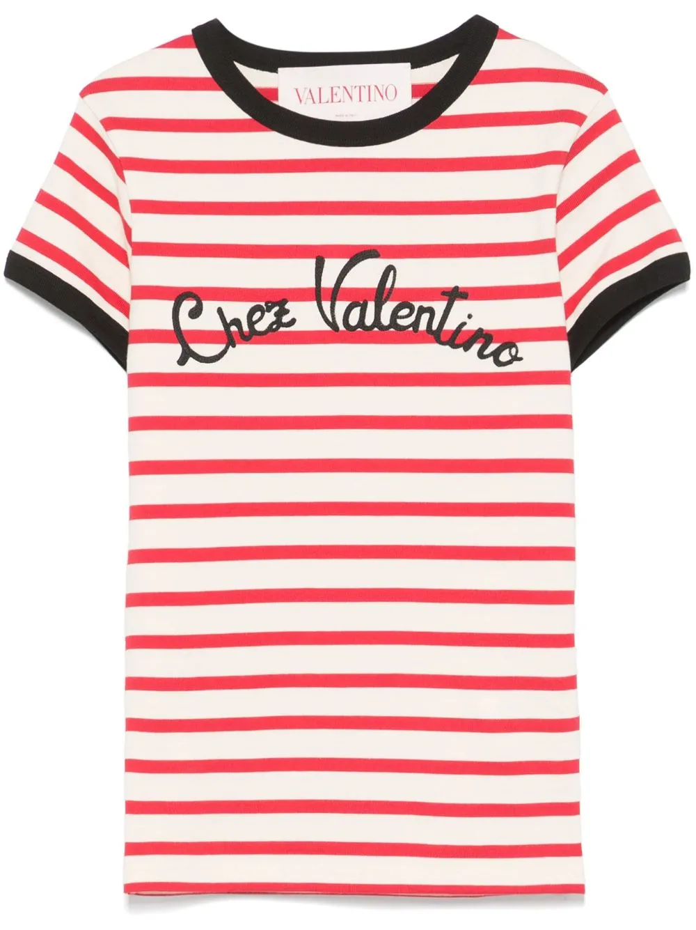 Chez valentino striped t-shirt
