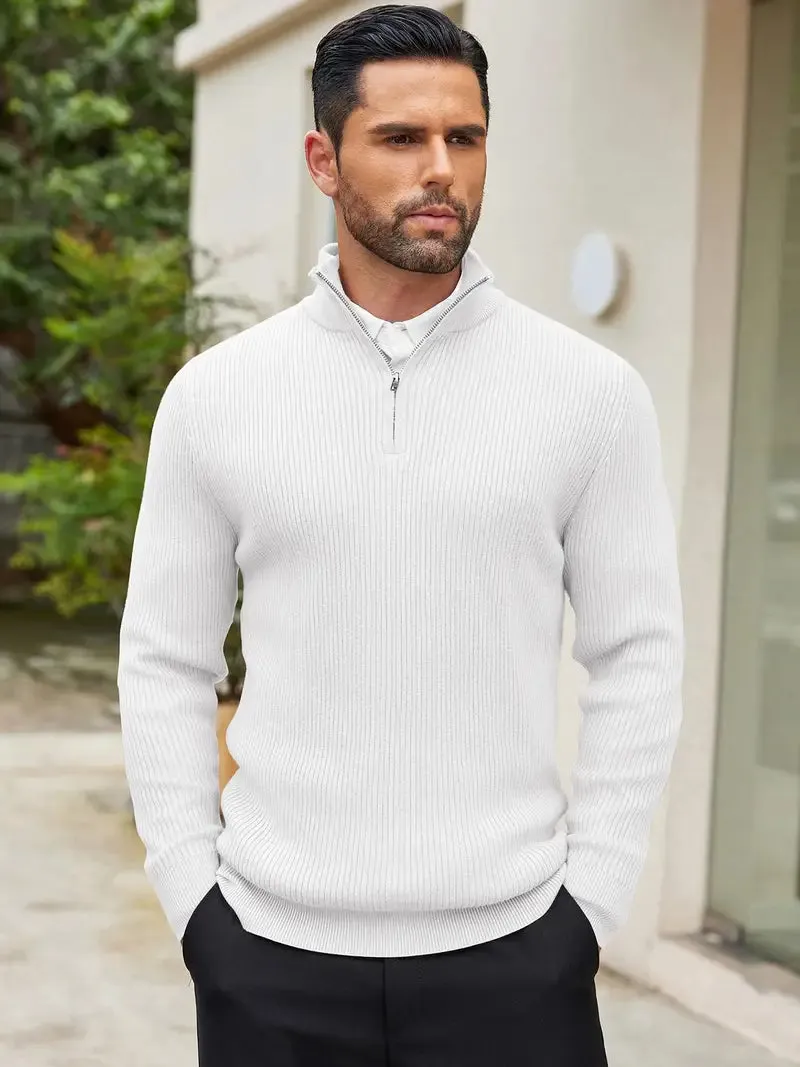Chic Quarter Zip Sweater