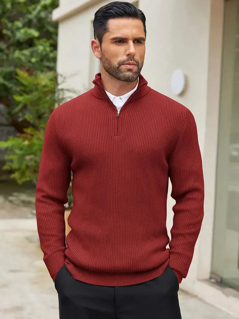 Chic Quarter Zip Sweater