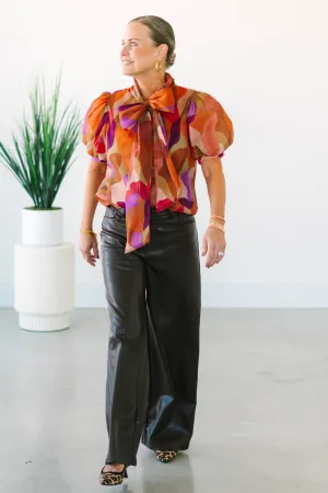 Chocolate Vegan Leather Pant