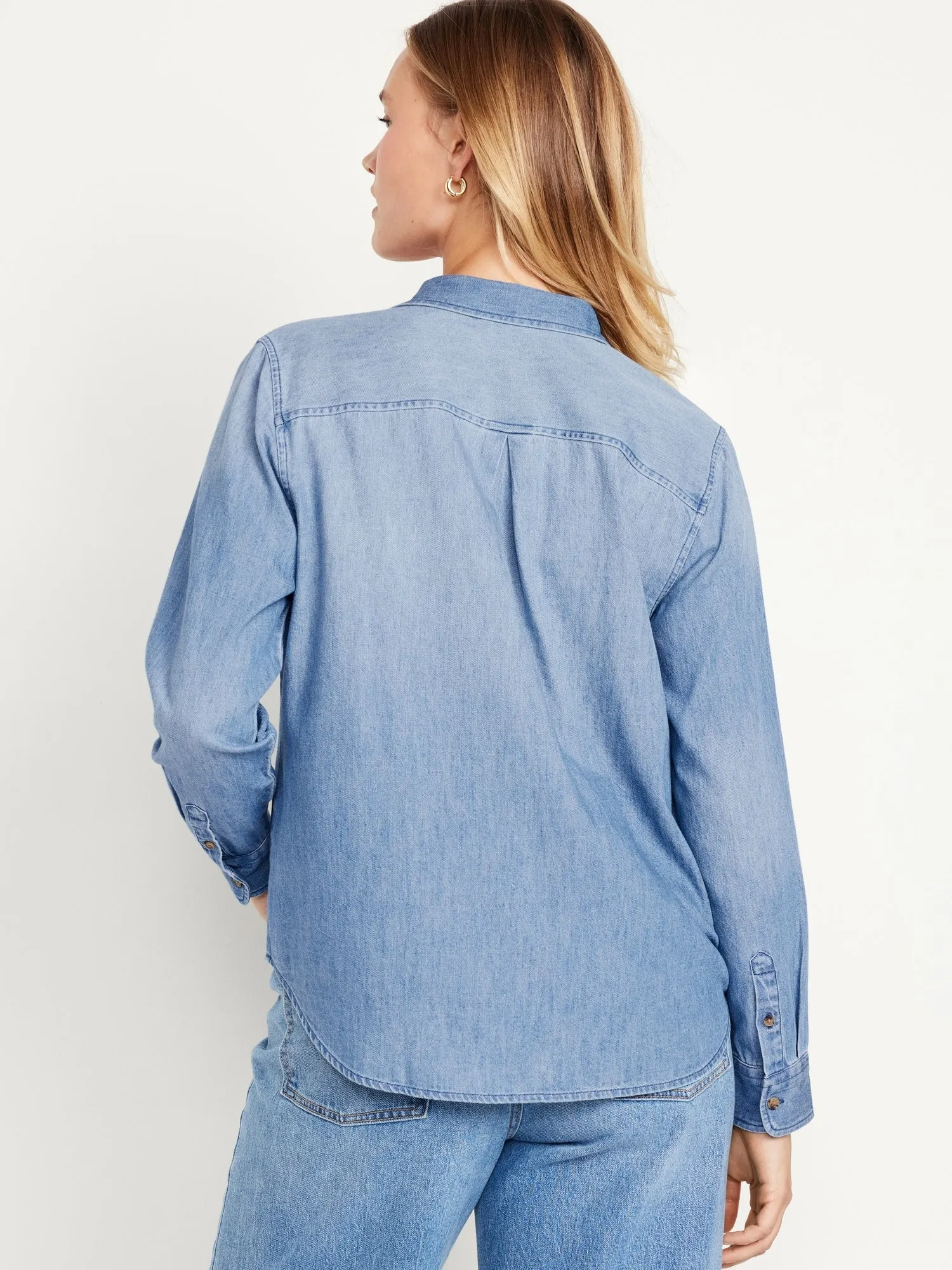 Classic Button-Down Jean Shirt