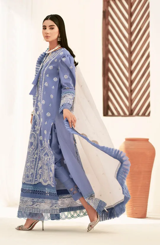 Classic Lilac Bliss Pakistani Embroidered Salwar Kameez Dupatta