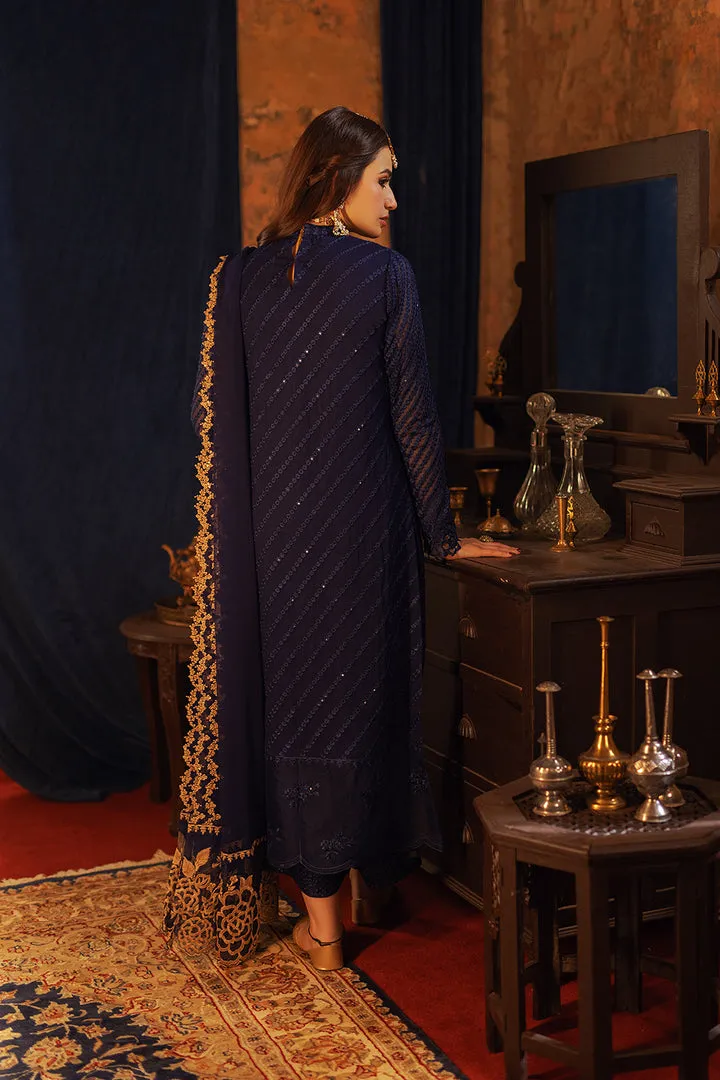 Classic Regal Blue Pakistani Salwar Kameez with Dupatta Dress